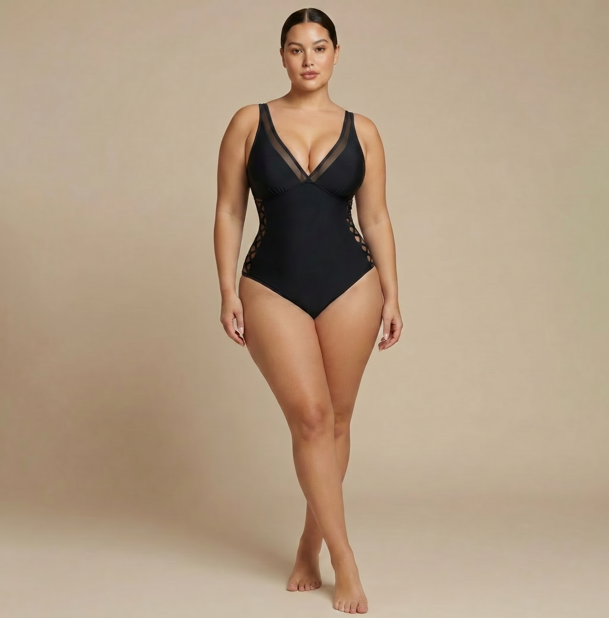 SELINA™ One-Piece Corset Effect Swimsuit