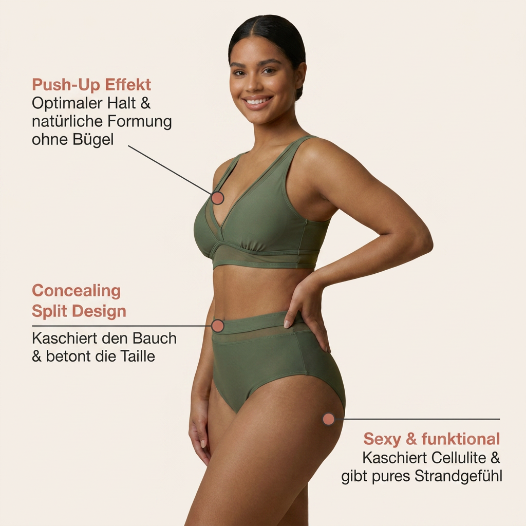CARMEN™ Concealing Split Bikini