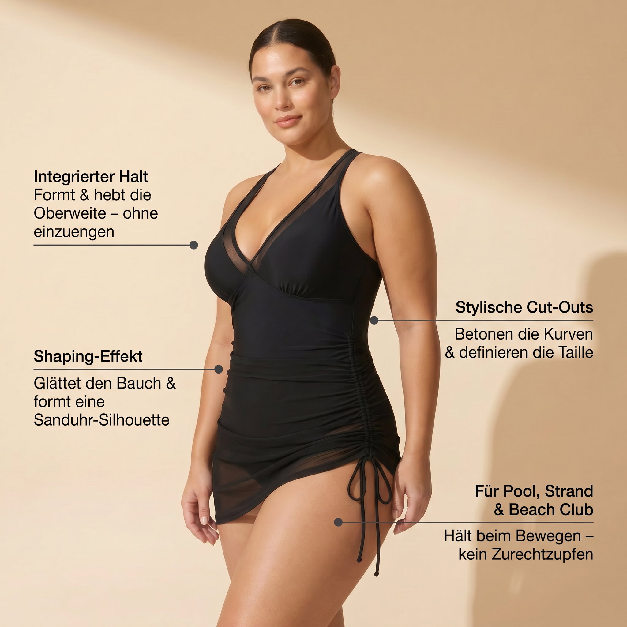 GIULIANA™ One-Piece Shaping Swimsuit