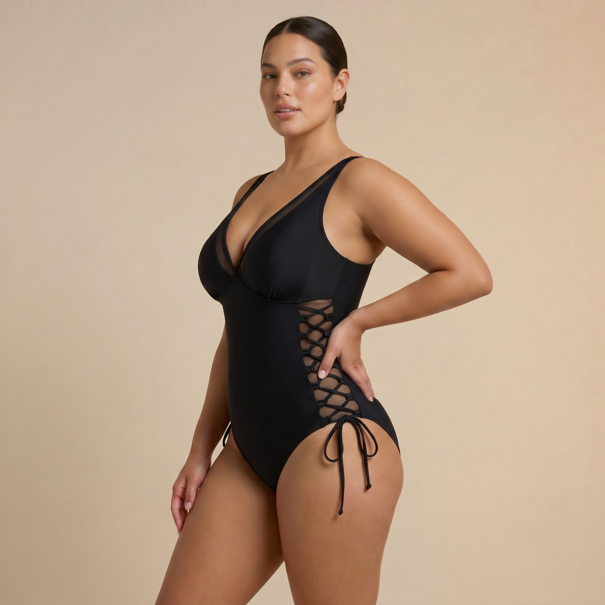 SELINA™ One-Piece Corset Effect Swimsuit